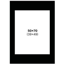 Passepartout Black 50x70 cm in the group Hobby & Creativity / Organize / Frames / Matboards at Pen Store (135124)