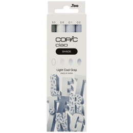 Ciao Shade Set Light Cool Gray Pack of 4 in the group Pens / Artist Pens / Illustration Markers at Pen Store (135147)