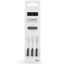 Multiliner Classic Set of 3 Black Broad in the group Pens / Writing / Fineliners at Pen Store (135150)