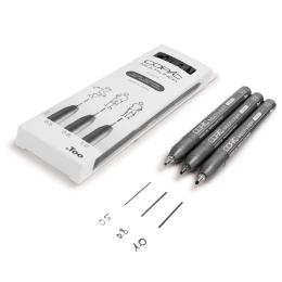 Multiliner Classic Set of 3 Black Broad in the group Pens / Writing / Fineliners at Pen Store (135150)