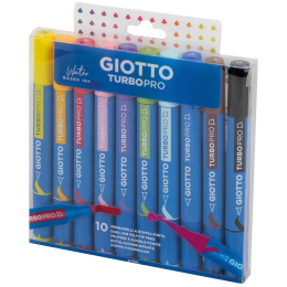Turbo Pro Dual Tip Marker Pen Set of 10 in the group Pens / Artist Pens / Watercolour markers at Pen Store (135469)
