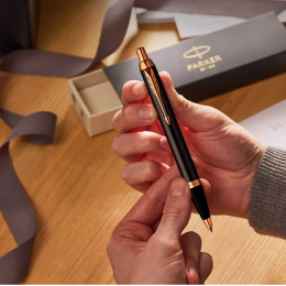 IM Grey/Gold Ballpoint in the group Pens / Fine Writing / Ballpoint Pens at Pen Store (135474)