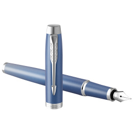 IM Rituals Blue/Chrome Fountain Pen in the group Pens / Fine Writing / Fountain Pens at Pen Store (135479_r)