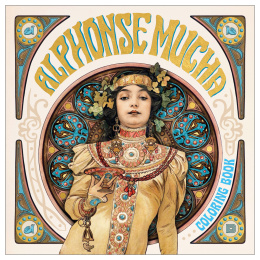 Alphonse Mucha Coloring Book in the group Hobby & Creativity / Books / Adult Coloring Books at Pen Store (135494)