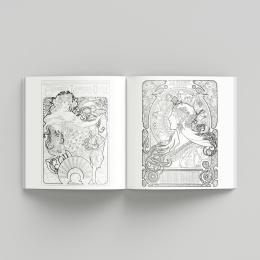 Alphonse Mucha Coloring Book in the group Hobby & Creativity / Books / Adult Coloring Books at Pen Store (135494)