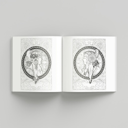 Alphonse Mucha Coloring Book in the group Hobby & Creativity / Books / Adult Coloring Books at Pen Store (135494)