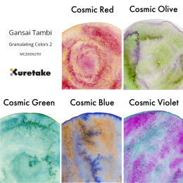Gansai Tambi Aquarelle 5-set Granulating Colors 2 in the group Art Supplies / Artist colours / Watercolor Paint / Watercolor pans at Pen Store (135537)