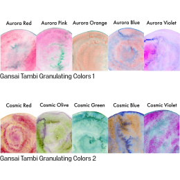 Gansai Tambi Aquarelle 5-set Granulating Colors 2 in the group Art Supplies / Artist colours / Watercolor Paint / Watercolor pans at Pen Store (135537)
