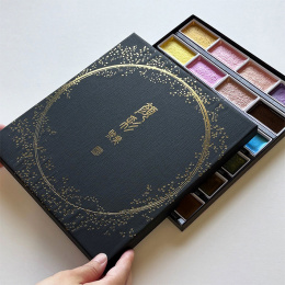 Gansai Tambi Aquarelle 24-set Metallic 2 in the group Art Supplies / Artist colours / Watercolor Paint / Watercolor pans at Pen Store (135538)