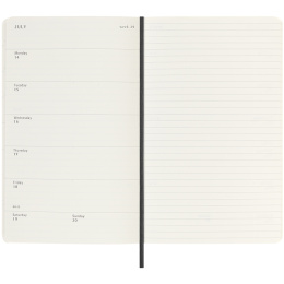 Calendar 18M WeekNote Soft Cover Large Black in the group Paper & Pads / Planners / 18-Month Planners at Pen Store (135588)