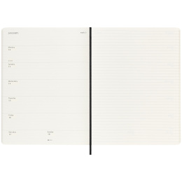 Calendar 18M WeekNote Soft Cover XL Black in the group Paper & Pads / Planners / 18-Month Planners at Pen Store (135589)