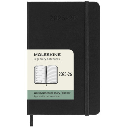 Calendar 18M WeekNote Hard Cover Pocket Black in the group Paper & Pads / Planners / 18-Month Planners at Pen Store (135590)