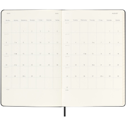 Calendar 18M WeekNote Hard Cover Large Black in the group Paper & Pads / Planners / 18-Month Planners at Pen Store (135591)