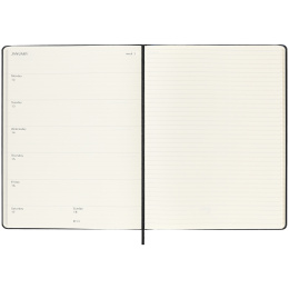 Calendar 18M WeekNote Hard Cover XL Black in the group Paper & Pads / Planners / 18-Month Planners at Pen Store (135592)
