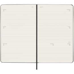 Calendar 18M Weekly Hard Cover Horisontell Large Black in the group Paper & Pads / Planners / 18-Month Planners at Pen Store (135594)