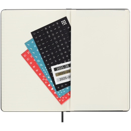Calendar 18M Weekly Hard Cover Horisontell Large Black in the group Paper & Pads / Planners / 18-Month Planners at Pen Store (135594)
