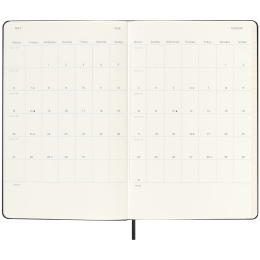 Calendar 18M Daily Hard Cover Large Black in the group Paper & Pads / Planners / 18-Month Planners at Pen Store (135596)
