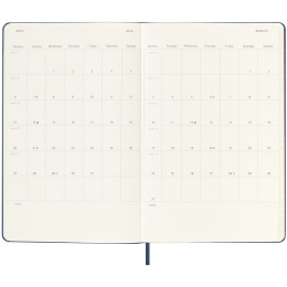 Calendar 18M WeekNote Hard Cover Large Sapphire Blue in the group Paper & Pads / Planners / 18-Month Planners at Pen Store (135597)