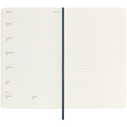 Calendar 18M WeekNote Soft Cover Large Sapphire Blue in the group Paper & Pads / Planners / 18-Month Planners at Pen Store (135599)