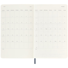 Calendar 18M WeekNote Soft Cover Large Sapphire Blue in the group Paper & Pads / Planners / 18-Month Planners at Pen Store (135599)