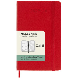 Calendar 18M WeekNote Hard Cover Pocket Red in the group Paper & Pads / Planners / 18-Month Planners at Pen Store (135601)