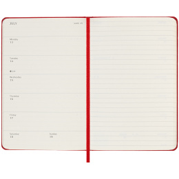 Calendar 18M WeekNote Hard Cover Pocket Red in the group Paper & Pads / Planners / 18-Month Planners at Pen Store (135601)