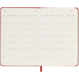 Calendar 18M WeekNote Hard Cover Pocket Red in the group Paper & Pads / Planners / 18-Month Planners at Pen Store (135601)