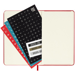 Calendar 18M WeekNote Hard Cover Pocket Red in the group Paper & Pads / Planners / 18-Month Planners at Pen Store (135601)