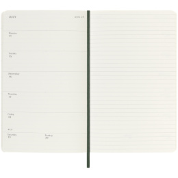 Calendar 18M WeekNote Soft Cover Large Myrtle Green in the group Paper & Pads / Planners / 18-Month Planners at Pen Store (135603)