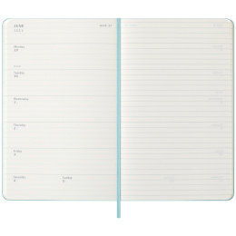 Calendar 18M WeekNote Hard Cover Large Aquamarine in the group Paper & Pads / Planners / 18-Month Planners at Pen Store (135604)