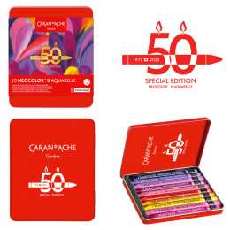 Neocolor II Aquarelle 50 Years Pop 10-set in the group Art Supplies / Artist colours / Pastels / Wax pastels at Pen Store (135630)