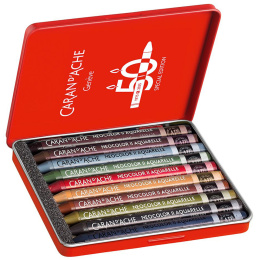 Neocolor II Aquarelle 50 Years Dark 10-set in the group Art Supplies / Artist colours / Pastels / Wax pastels at Pen Store (135632)