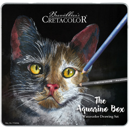 The Aquarino Box Watercolour Drawing set 24 pieces in the group Pens / Artist Pens / Watercolor Pencils at Pen Store (135647)