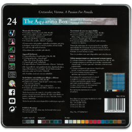 The Aquarino Box Watercolour Drawing set 24 pieces in the group Pens / Artist Pens / Watercolor Pencils at Pen Store (135647)