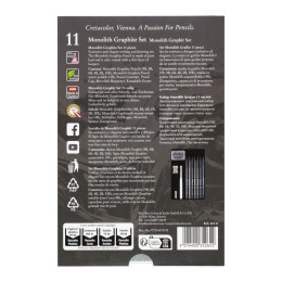 Monolith Graphite Set 11 pieces in the group Art Supplies / Crayons & Graphite / Graphite & Pencils at Pen Store (135648)