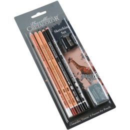 Sketch set 7 pieces in the group Art Supplies / Crayons & Graphite / Drawing Charcoal at Pen Store (135652)