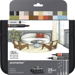 Promarker Interiors Wallet Set of 25 in the group Pens / Artist Pens / Illustration Markers at Pen Store (135656)