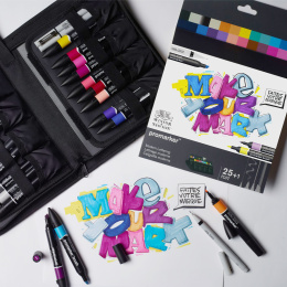 Promarker Modern Lettering Wallet Set of 25 in the group Pens / Artist Pens / Illustration Markers at Pen Store (135657)