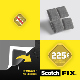 Scotch-FIX Removable mounting pads 12.7x12.7 mm pack of 64 in the group Hobby & Creativity / Hobby Accessories / Tape / Foam pads at Pen Store (135681)