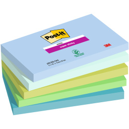 Post-it Super Sticky 76x127 Colour Mix Oasis 5-pack in the group Paper & Pads / Note & Memo / Post-it and notepads at Pen Store (135717)