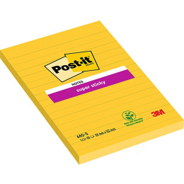 Post-It Super Sticky 102x152 Yellow lined in the group Paper & Pads / Note & Memo / Post-it and notepads at Pen Store (135727)