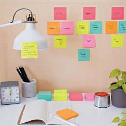 Post-it Super Sticky 47.6 x 47.6 Colour Mix Cosmic 12-pack in the group Paper & Pads / Note & Memo / Post-it and notepads at Pen Store (135730)