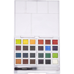 Inktense Watercolour 24 Half pans in the group Art Supplies / Artist colours / Watercolor Paint / Watercolor pans at Pen Store (135795)