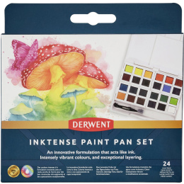 Inktense Watercolour 24 Half pans in the group Art Supplies / Artist colours / Watercolor Paint / Watercolor pans at Pen Store (135795)