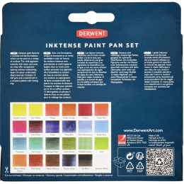 Inktense Watercolour 24 Half pans in the group Art Supplies / Artist colours / Watercolor Paint / Watercolor pans at Pen Store (135795)