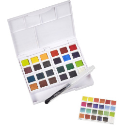 Inktense Watercolour 24 Half pans in the group Art Supplies / Artist colours / Watercolor Paint / Watercolor pans at Pen Store (135795)