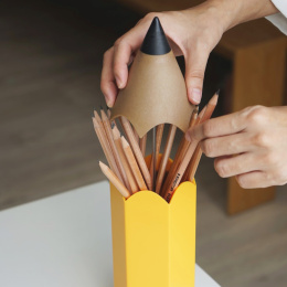 Pen Stand Pencil Yellow in the group Hobby & Creativity / Organize / Home Office at Pen Store (135848)
