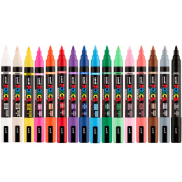 Posca Brush PC-5BR Set of 16 in the group Pens / Artist Pens / Illustration Markers at Pen Store (135921)