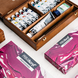 PRIMAcryl Acrylic Paint Wooden Box set in the group Art Supplies / Artist colours / Acrylic Paint at Pen Store (136014)