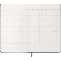 Calendar 12M Daily 2026 Hardcover Large Black in the group Paper & Pads / Planners / 12-Month Planners at Pen Store (136081)